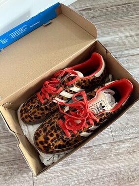 Adidas Samba OG Sneakers – Leopard Pony Hair